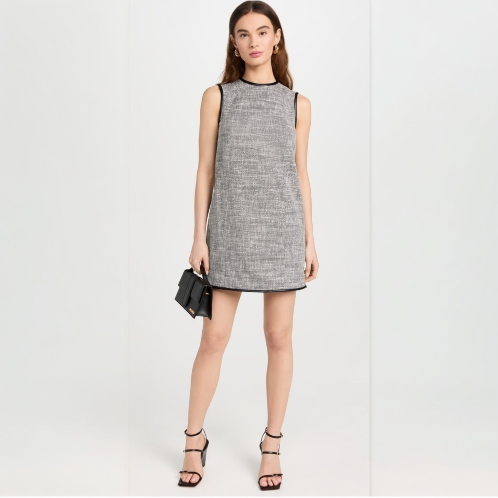 THEORY Black Tween Mini Tweed Dress Size 00